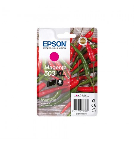Tinteiro Epson 503XL Magenta C13T09R34010 6,4ml 470 Pág.