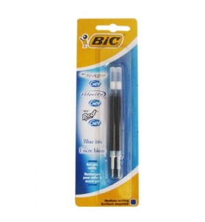 Recarga Esfer.BIC GEL Azul (ReAction/Velocity Stic/Pro+) 2un