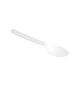 Colheres Sopa C-PLA Reutilizáveis 16cm Branco 100un