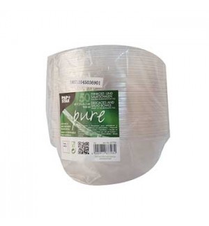 Saladeiras 950ml PLA Redondo Transparente 50un