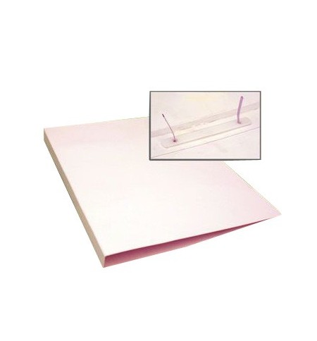 Dossier Cartolina Alto Brilho 310x230x20mm c/Ferragem Branco