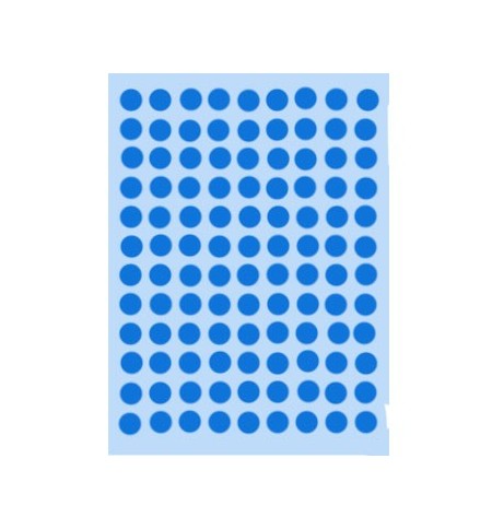 Etiquetas Redondas 08mm Azul Claro Herma1843 540un