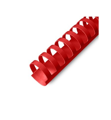 Argolas PVC Encadernar 18mm Vermelho 140 Folhas 100un