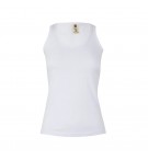 Top Alças Mulher 100% Algodão RingSpun 155g Branco Tam.L