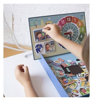 Jogo Educativo Magnético Apli As Horas 96 Peças