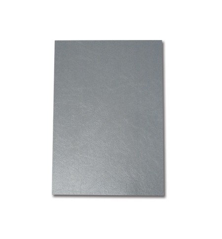 Capa Encadernação A4 300g Couro Cinza Metalizado 50un