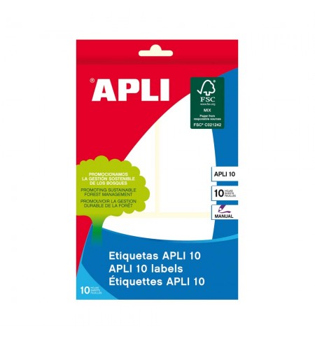 Etiquetas 053x100mm 10Fls Apli 1660 30un