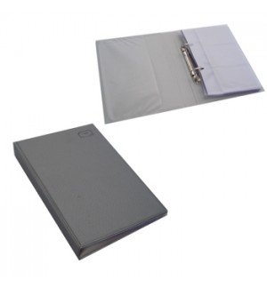 Porta Cartões Visita 210 Cartões Cinza