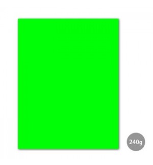 Cartolina 50x65cm Verde Fluorescente 240g 1 Folha