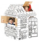 Casinha de Cartão para Pintar e Brincar Pastelaria