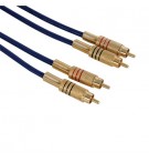 Cabo Áudio Alta Qualidade 2 x RCA m/m 1,5m