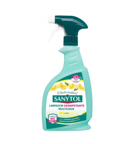 Detergente Desinfetante Multiusos Limão Sanytol 750ml
