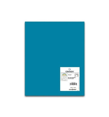 Cartolina 50x65cm Azul Caribe 185g 1 Folha Canson