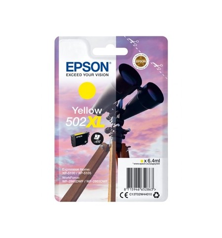 Tinteiro Epson 502XL Amarelo C13T02W44010 6,4ml