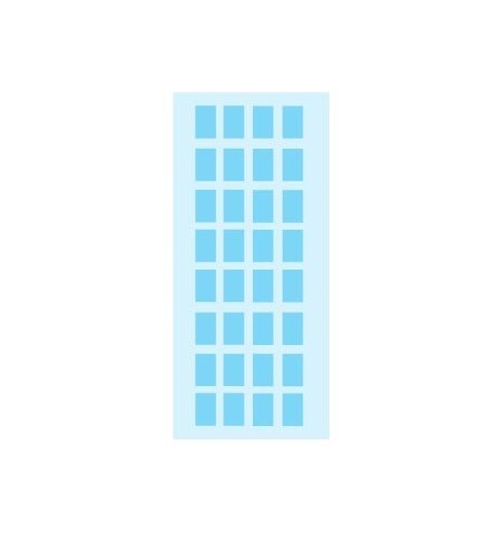 Etiquetas 012x018mm 5Fls 3643 Azul Claro Herma 160un