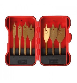 Conjunto de Brocas Planas para Madeira 7 Peças