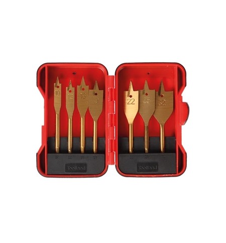 Conjunto de Brocas Planas para Madeira 7 Peças