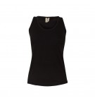 Top Alças Mulher 100% Algodão RingSpun 155g Preto Tam.L