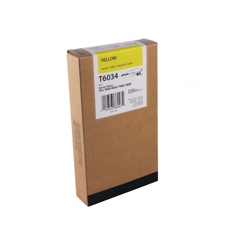 Tinteiro Compatível Epson T6034 Amarelo C13T603400 220ml