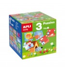 Jogo Puzzle Apli Formato Cubo 3x24 Peças