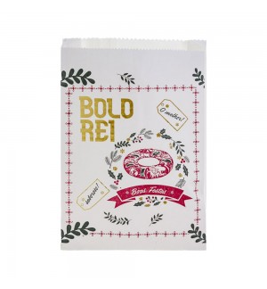 Saco Papel Bolo Rei 28+8+42cm 10Kg (+/- 235 Sacos)