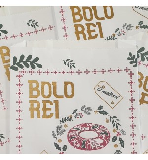 Saco Papel Bolo Rei 28+8+42cm 10Kg (+/- 235 Sacos)