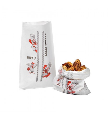 Saco p/Frango 20+5x34cm PP Laminado 500un