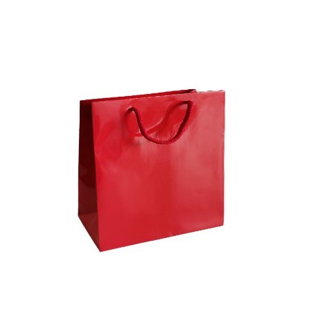 Saco 35x12x36cm Papel Couché 200g c/Asas Cordão Vermelho 1un