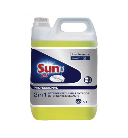 Detergente Máquina Loiça+Secante Líquido Sun PF 2in1 5L
