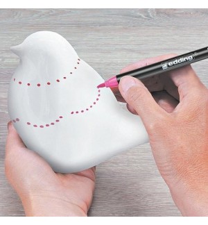 Marcador Porcelana Edding 4200 1-4mm Rosa 1un