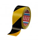 Fita Adesiva PVC Sinalização Amarelo / Preto Tesa 50mmx33m