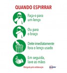 Sinalética Quando Espirrar Adesivo A4 2un