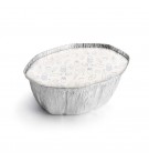 Embalagem Alimentar Alumínio 2400ml Oval c/Tampa 100un