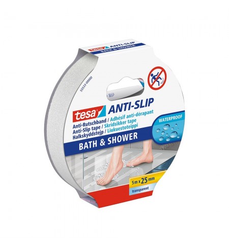 Fita Adesiva Antiderrapante 25mmx5m Tesa Banho Transparente