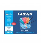 Papel Aguarela A3 370gr Canson Basik Minipack 6Fls