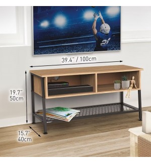 Móvel TV 2 Compartimentos 100x40x50cm Carvalho Claro