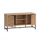 Móvel TV 4 Compartimentos 120x36x60cm Carvalho Claro