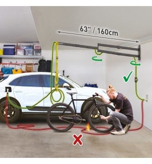 Suporte Parede Cabo Carregamento Veículos Elétricos El 160cm
