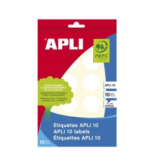 Etiquetas Redondas 25mm Branco Apli 1629 240un