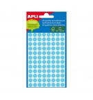 Etiquetas Redondas 08mm Azul Apli 2045 288un