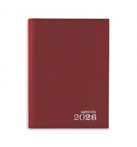 Agenda Diária 2026 Basic 140x200mm Vermelho