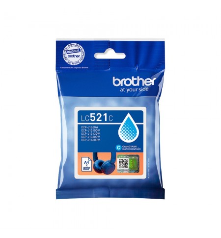 Tinteiro Brother LC521C Azul 500 Pág.