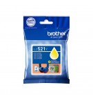 Tinteiro Brother LC521Y Amarelo 500 Pág.