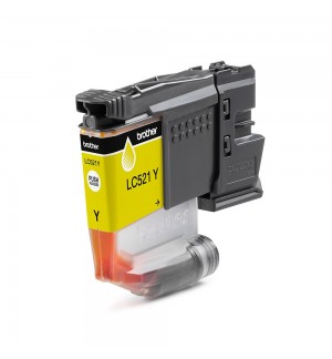 Tinteiro Brother LC521Y Amarelo 500 Pág.