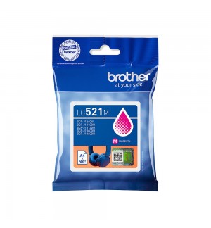 Tinteiro Brother LC521M Magenta 500 Pág.
