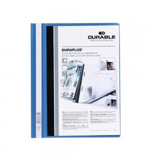 Classificador Capa Transparente Azul A4+ Durable Duraplus