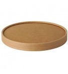 Tampa Ø15cm Cartão Saladeiras Redonda Kraft 50un