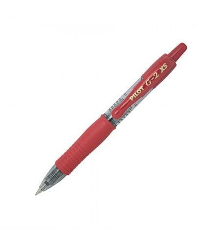 Esferográfica Gel Pilot G-2 Pixie Mini Retrátil Vermelho 0,7