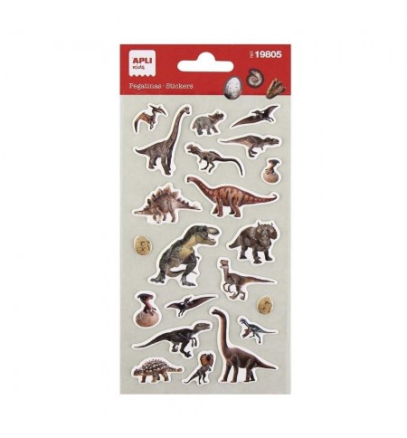 Autocolante Dinossauros Realistas 1 Folha