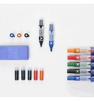 Recarga Marcador Quadros Brancos Pilot VBoard Azul 1un